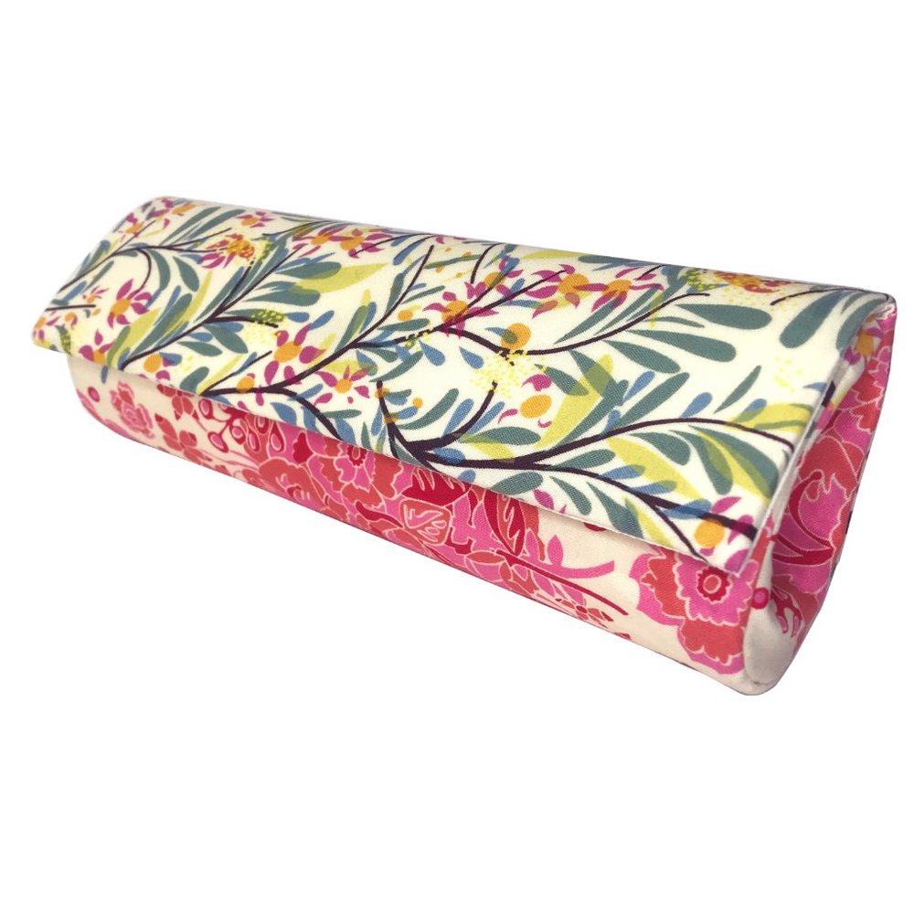 Multi Color Floral clutch with Magnetic closure